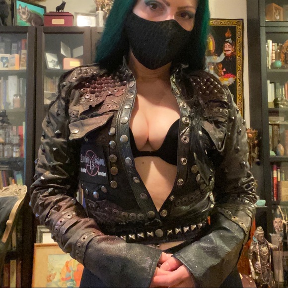 RARE Toxic Vision OOAK Studded Bathory Jacket - Picture 3 of 8